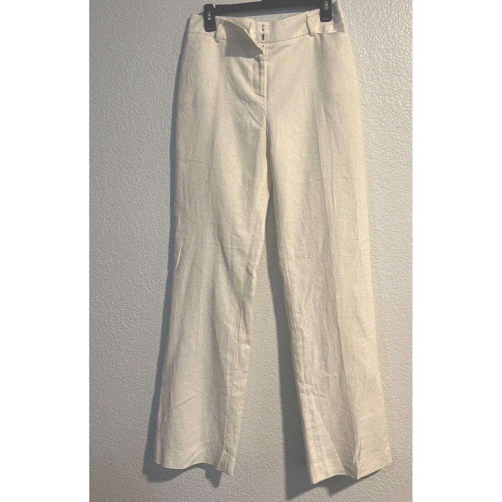 SOLD C EST 1946 BRIGHT WHITE CITY CHIC SIZE 6 CLASSIC TROUSERS NWT